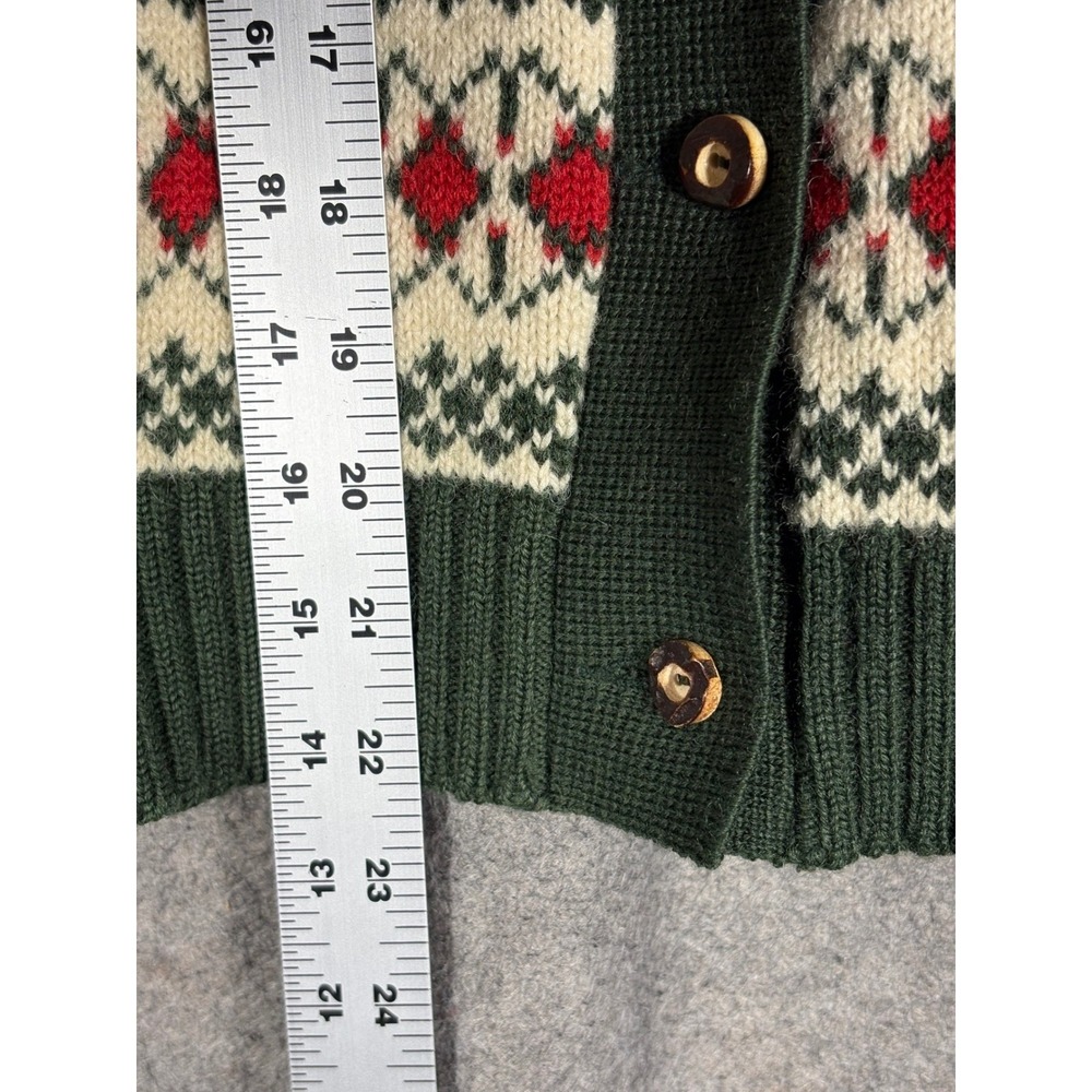 Vintage Geiger Wool Nordic Cardigan Sweater Fair Isle - Picture 8 of 13